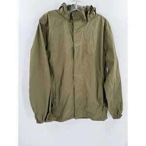 33,000ft Women's Softshell Long Windbreaker Packable Jacket Green SMALL